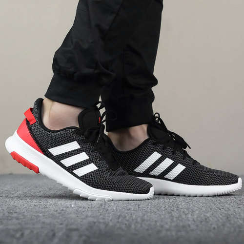 adidas Men's CLOUDFOAM RACER TR Core Black/ Hi-Res Red B43638 Size UK 10 (SA 10)