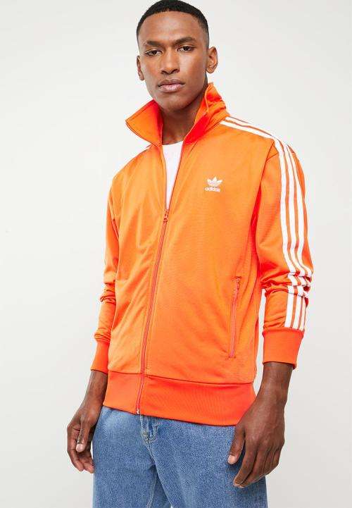 Original Men's adidas Firebird Summer Track Jacket Orange CL7832 Size Large