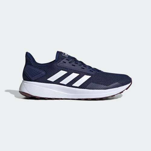 Original Mens adidas DURAMO 9 Cloud Foam Dark Blue/ Cloud White EE7922 Size UK 9 (SA 9)