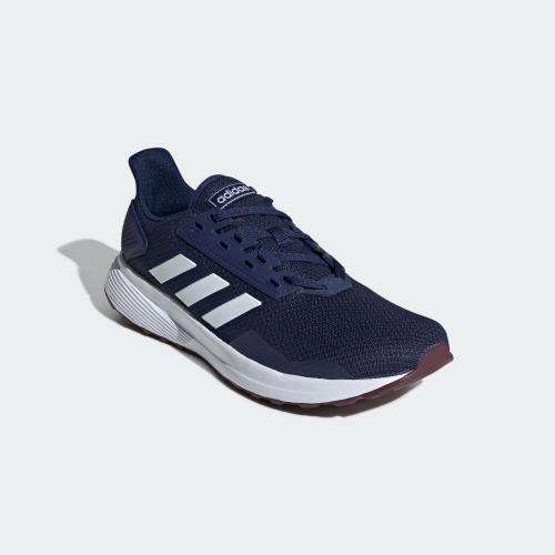 Original Mens adidas DURAMO 9 Cloud Foam Dark Blue/ Cloud White EE7922 Size UK 9 (SA 9)