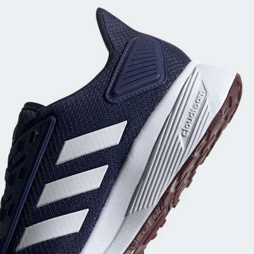 Original Mens adidas DURAMO 9 Cloud Foam Dark Blue/ Cloud White EE7922 Size UK 9 (SA 9)