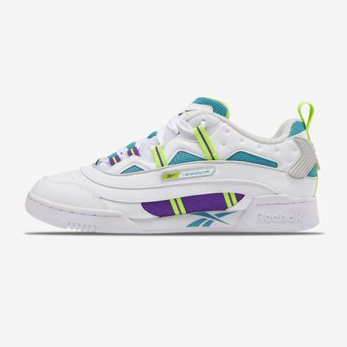 Original Reebok Mens Workout Plus Classic 1.0 Skull Grey/ White DV8984 Size UK 8 (SA 8)