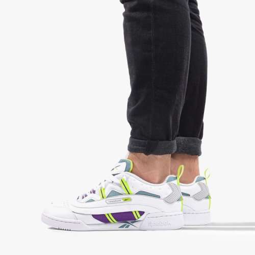 Original Reebok Mens Workout Plus Classic 1.0 Skull Grey/ White DV8984 Size UK 8 (SA 8)