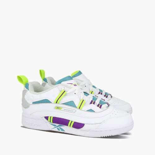 Original Reebok Mens Workout Plus Classic 1.0 Skull Grey/ White DV8984 Size UK 8 (SA 8)