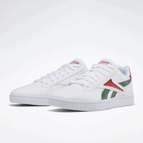 Original Reebok Mens ROYAL COMPLETE2 SE White/ Clover Green/ Red FU7846 Size UK 8 (SA 8)