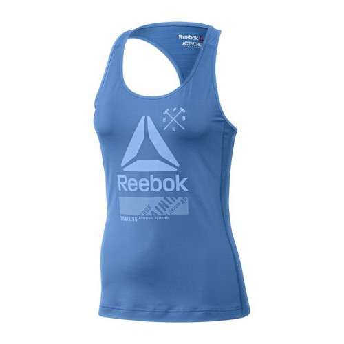 Original Womens Reebok ACTIVCHILL GRAPHIC TANK TOP BK3129 Size Medium