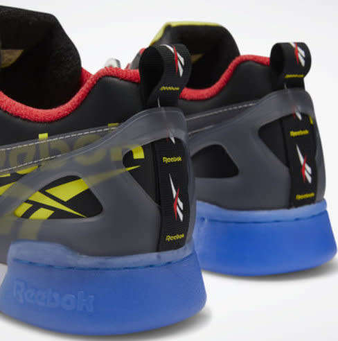 Original Reebok Mens WORKOUT PLUS ATI Black/ Cold Grey/ Hero Yellow EH1043 Size UK 9 (SA 9)