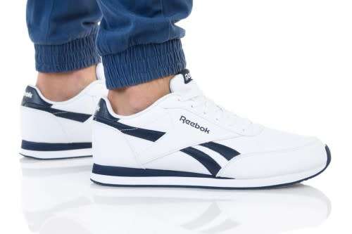 Original Reebok Mens ROYAL CLASSIC JOGGER 2L White/ Collegiate Navy AR2136 Size UK 7 (SA 7)