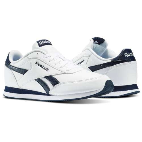 Original Reebok Mens ROYAL CLASSIC JOGGER 2L White/ Collegiate Navy AR2136 Size UK 7 (SA 7)