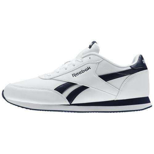 Original Reebok Mens ROYAL CLASSIC JOGGER 2L White/ Collegiate Navy AR2136 Size UK 7 (SA 7)