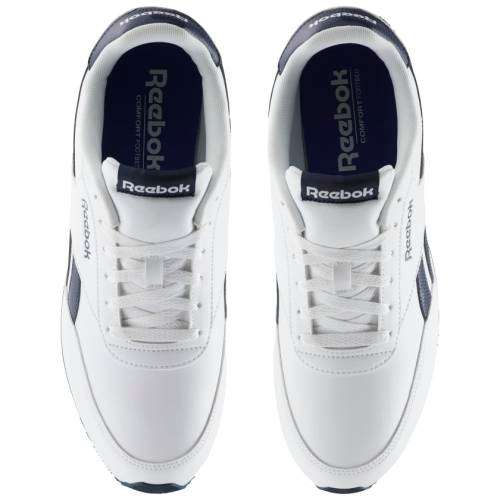 Original Reebok Mens ROYAL CLASSIC JOGGER 2L White/ Collegiate Navy AR2136 Size UK 7 (SA 7)