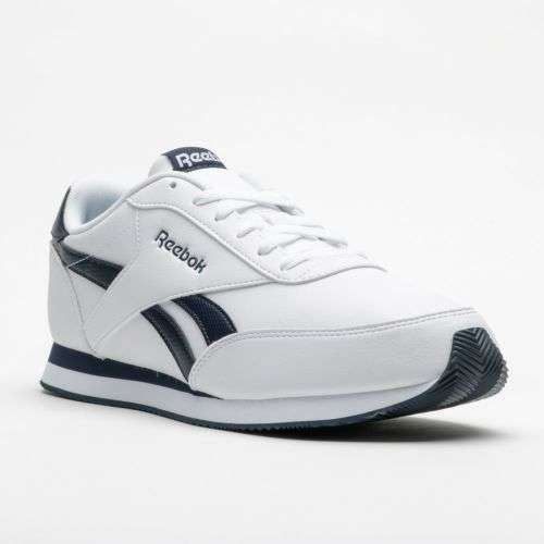 Original Reebok Mens ROYAL CLASSIC JOGGER 2L White/ Collegiate Navy AR2136 Size UK 7 (SA 7)