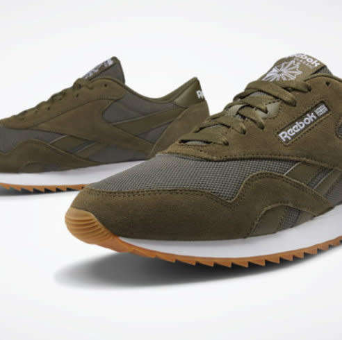 Original Reebok Mens Nylon Ripple MU Army Green/ Cypress DV6764 Size UK 10 (SA 10)