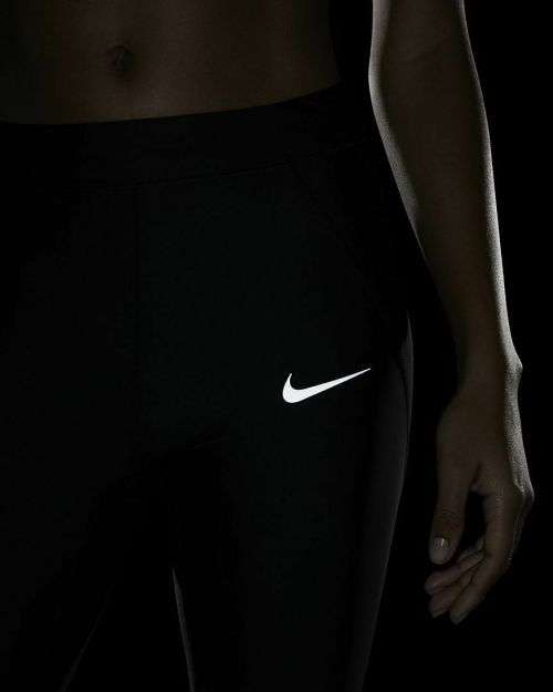 Original Womens Nike Power Speed 7/8 Running Dri Fit Tights Black AT4233 010 Size Medium