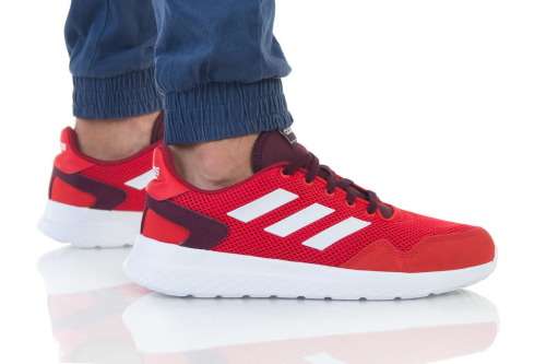 Original Men's adidas ARCHIVO Active Maroon/ Cloud White EF0433 Size UK 8 (SA 8)