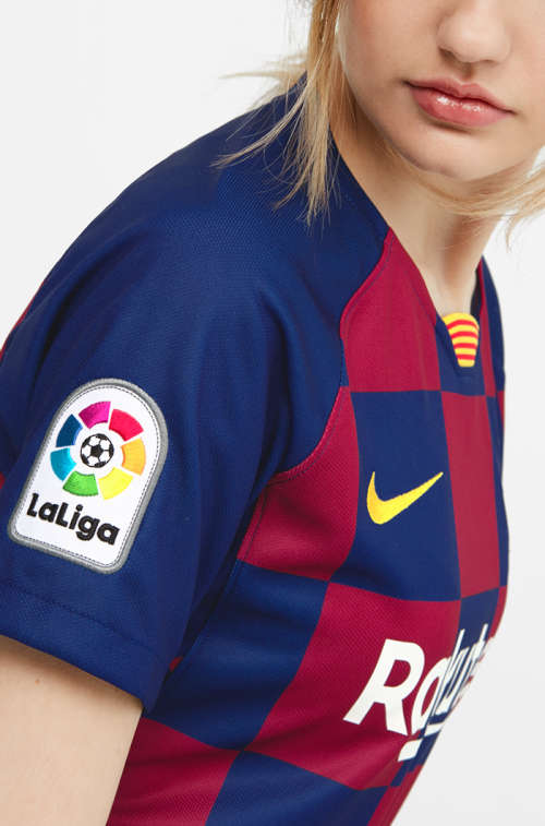 Original Women's NIKE FC BARCELONA 2019/20 STADIUM HOME JERSEY AJ5748 456 Size Large