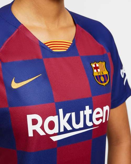 Original Women's NIKE FC BARCELONA 2019/20 STADIUM HOME JERSEY AJ5748 456 Size Large