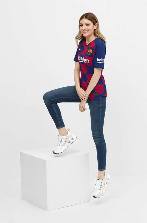 Original Women's NIKE FC BARCELONA 2019/20 STADIUM HOME JERSEY AJ5748 456 Size Large