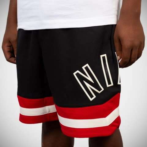 NIKE Men's AIR SHORTS Fleece Loose Fit UNIVERSITY RED/ Black AR1829 010 Size Medium