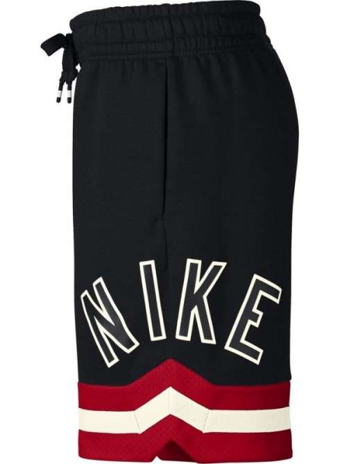 NIKE Men's AIR SHORTS Fleece Loose Fit UNIVERSITY RED/ Black AR1829 010 Size Medium
