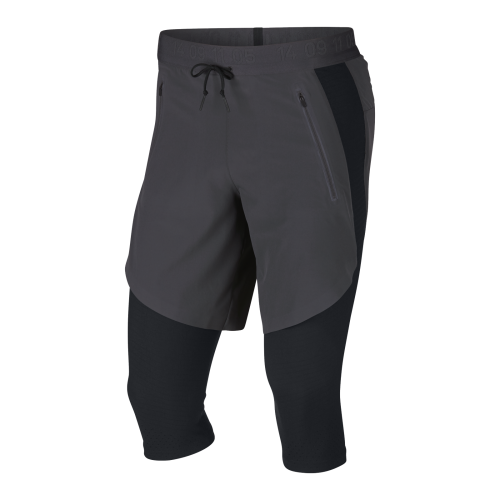 Original Mens Nike 3/4 Pants Tech Pack 2 IN 1 SHORTS Anthracite Grey AQ6536 060 Size Large