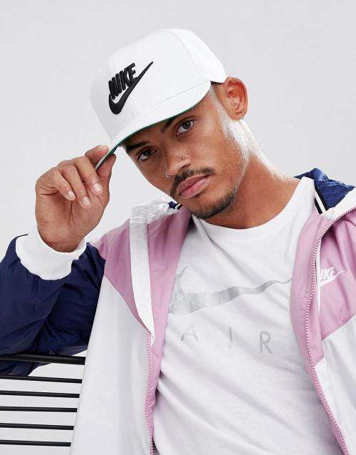 Original UNISEX Nike Pro Vintage Snapback Hat Adjustable White Cap CI2659 100 One Size fits all