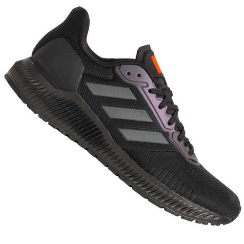 Original Mens adidas Running Solar Ride Core Black / Grey Six / Solar Orange EF1421 UK 10 (SA 10)