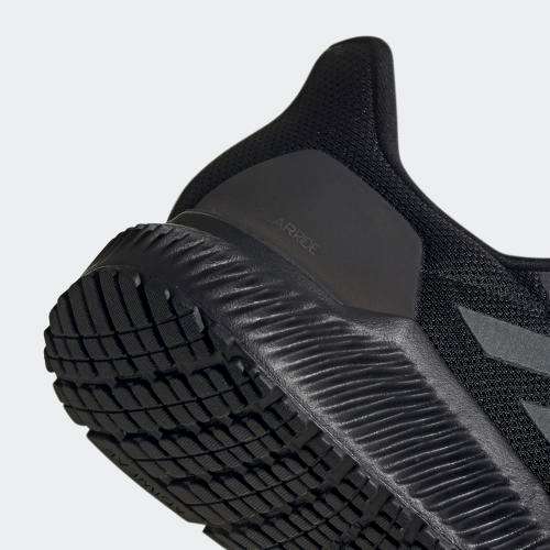 Original Mens adidas Running Solar Ride Core Black / Grey Six / Solar Orange EF1421 UK 10 (SA 10)