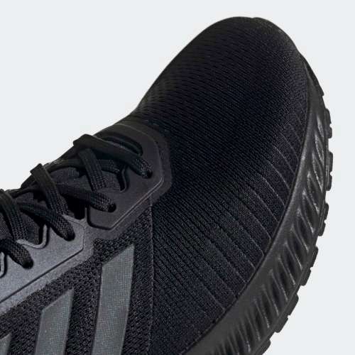 Original Mens adidas Running Solar Ride Core Black / Grey Six / Solar Orange EF1421 UK 10 (SA 10)