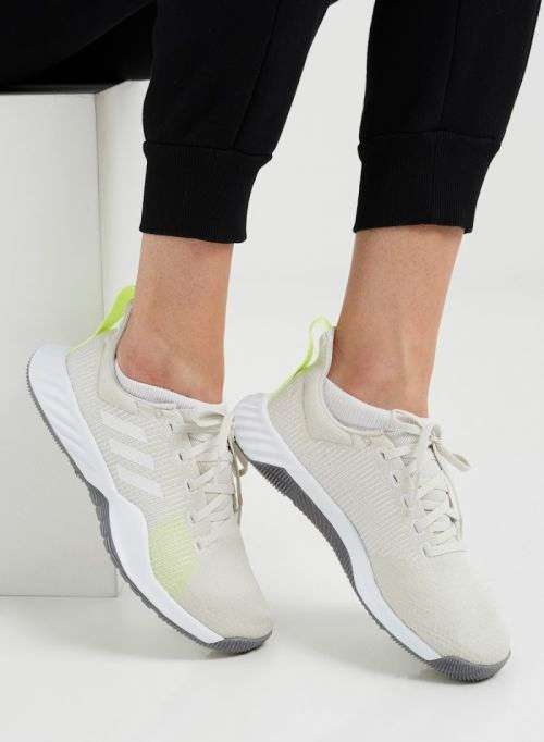 Original Women's adidas Solar LT Trainers Raw White /High Res Neon Yellow BB7231 Size UK 8 (SA 8)