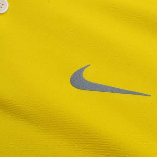 Original Mens Nike Dri-FIT Reflective Vapor Golf Polo Chrome Yellow AV4182 703 Size XL
