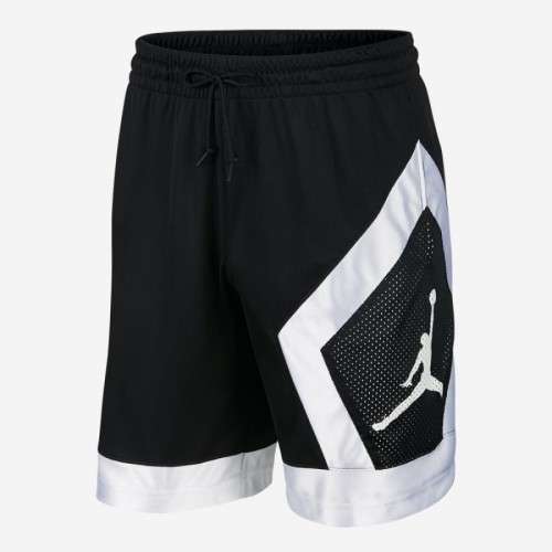 NIKE Mens JORDAN JUMPMAN DIAMOND SHORTS Silver/Black AV3206 010 Size Large