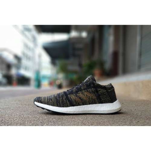 Original Women's adidas Running PureBOOST GO Core Black/ Gold F36346 Size UK 6.5 (SA 6.5)