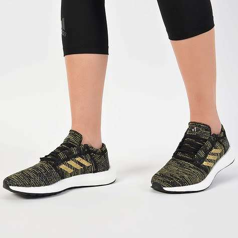Original Women's adidas Running PureBOOST GO Core Black/ Gold F36346 Size UK 6.5 (SA 6.5)