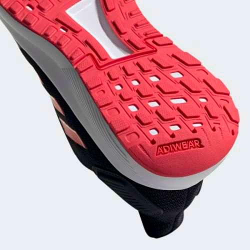 Original Women's adidas Duramo 9 Core Black / Shock Red EE8187 Size UK 6 (SA 6)