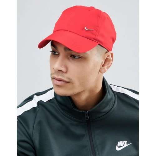 Original UNISEX Nike Sportswear HERITAGE 86 Metal Swoosh Cap Red 943092 657 One Size fits all