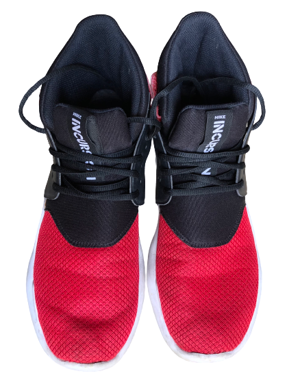 Original Mens Nike INCURSION MID UNIVERSITY RED BLACK 917541 600 (USED) Size UK 10 (SA 10)