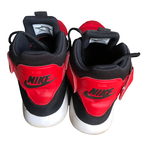 Original Mens Nike INCURSION MID UNIVERSITY RED BLACK 917541 600 (USED) Size UK 10 (SA 10)