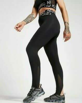 Original Womens Nike Pro Training Crossover Tights Black CN9852 010 Size Medium