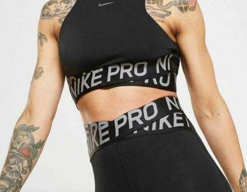 Original Womens Nike Pro Training Crossover Tights Black CN9852 010 Size Medium