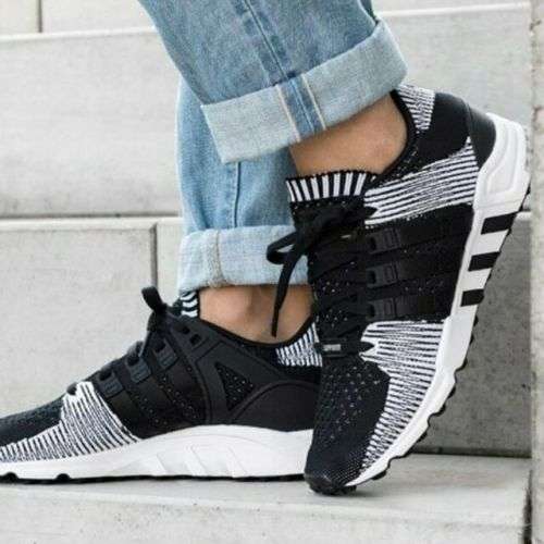 Original Men's adidas EQT Support RF PrimeKnit | Black BY9689 Size UK 9 (SA 9)