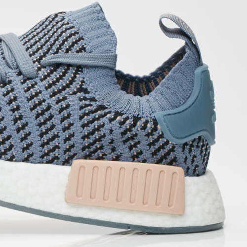 Original Women's adidas NMD_R1 STLT Primeknit Raw Steel / Ash Pearl CQ2029 Size UK 5 (SA 5)