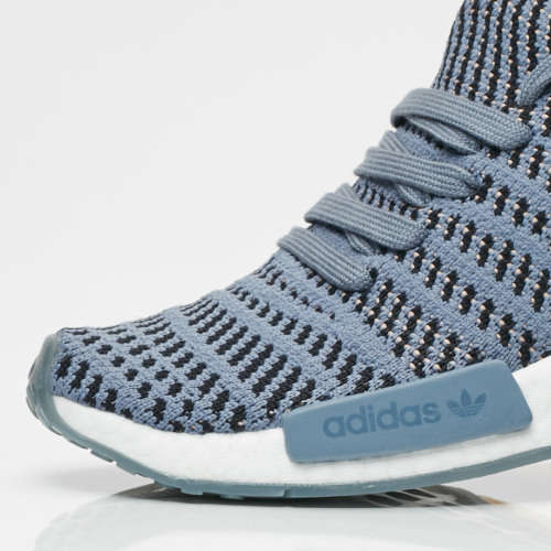 Original Women's adidas NMD_R1 STLT Primeknit Raw Steel / Ash Pearl CQ2029 Size UK 5 (SA 5)