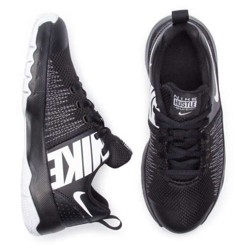 Original Boy's Nike Team Hustle Quick 922680 004 Black/White Size UK 4 (SA 4)