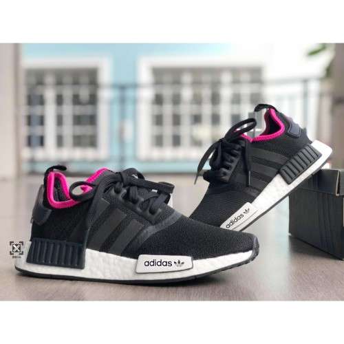 Original Mens adidas NMD_R1  Core Black / Shock Pink DB3586 Size UK 10 (SA 10)