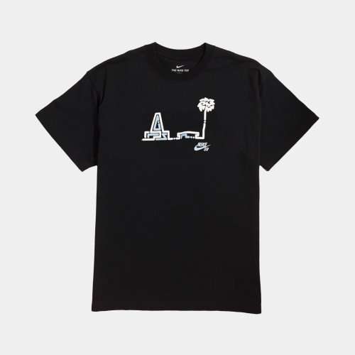 NIKE Men's Skateboarding YOON SB VENICE TEE BLACK CU0304 010 Size Medium