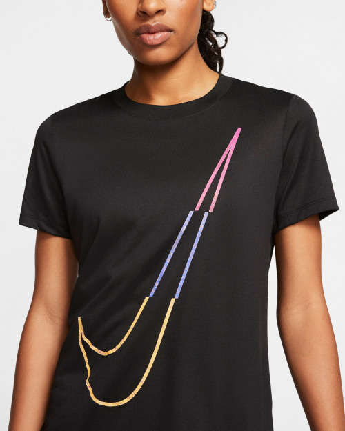 NIKE Women's Dri-Fit Legend Icon Clash Black (ANTI ODOR) CT7352 010 Size Large