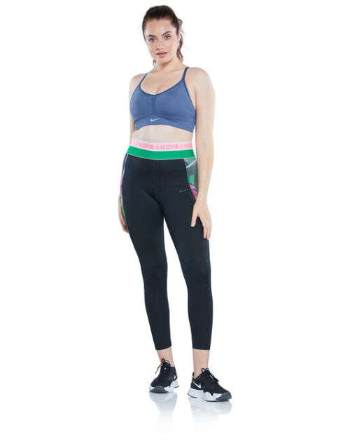 Original NIKE Women's Indy Dri Fit Seamless Light Support Bra Diffused Blue CJ 5875 491 Size Medium