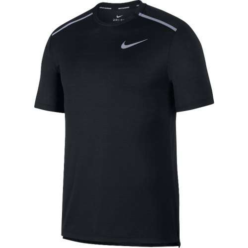 Original Mens NIKE Dri-FIT Miler Short Sleeve Running Top Black AJ7565 010 Size Extra Large