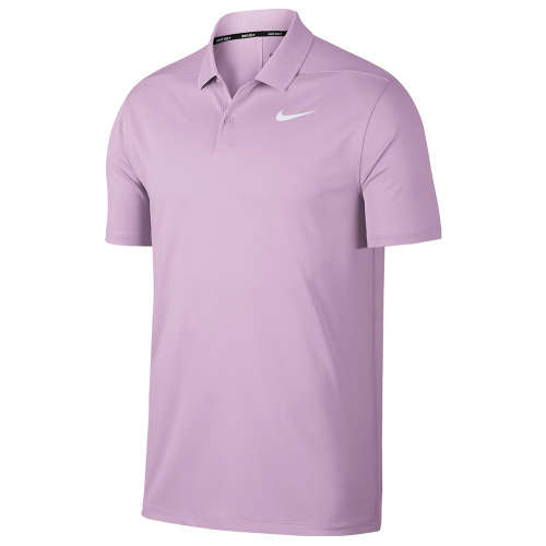 Original Mens Nike Dry Victory Solid Polo Shirt Lilac 891857 543 Size Large